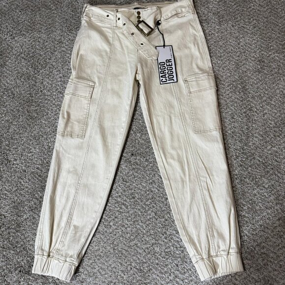 Almost Famous Pants - Almost Famous Cargo Jogger Pants Womens Small Belted Utility Pockets Casual